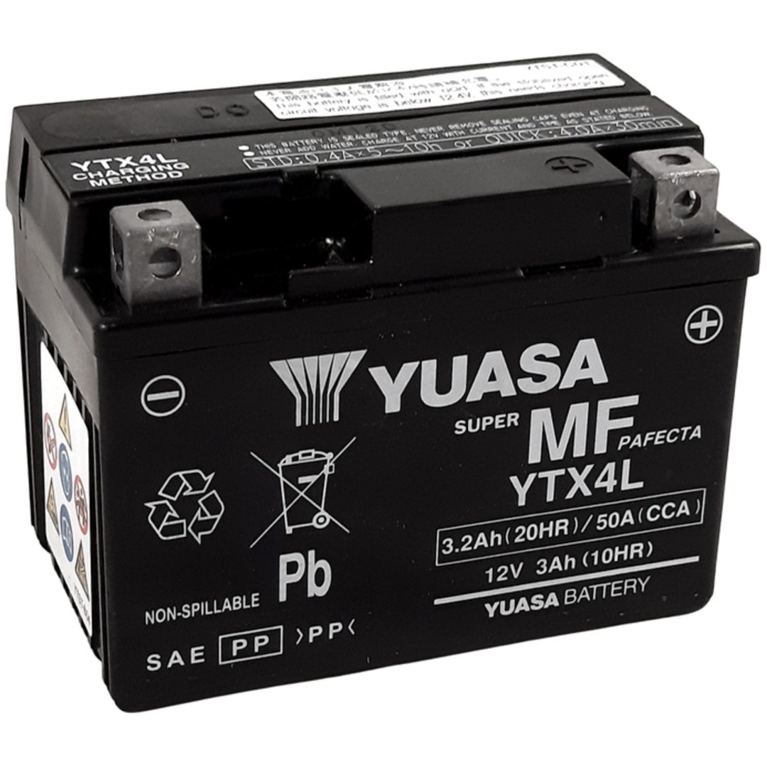 Underhållsfritt Batteri Fabriksaktiverat YUASA YTX4L FA