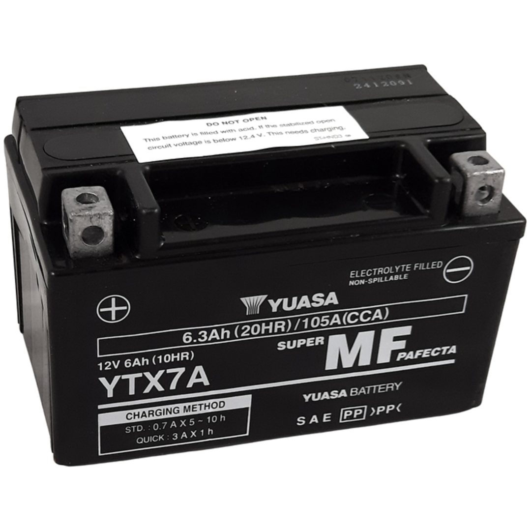 Underhållsfritt Batteri Fabriksaktiverat YUASA YTX7A FA