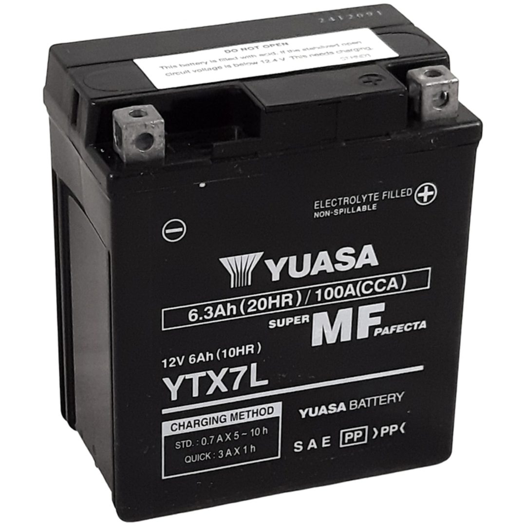 Underhållsfritt Batteri Fabriksaktiverat YUASA YTX7L FA