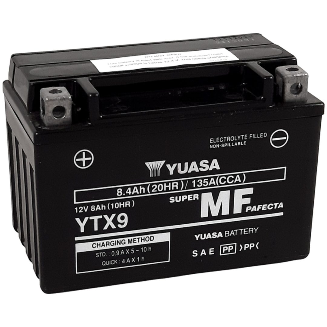 Underhållsfritt Batteri Fabriksaktivt YUASA YTX9 FA