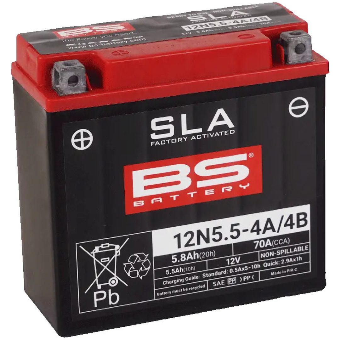 Underhållsfritt Batteri Svart BS BATTERY