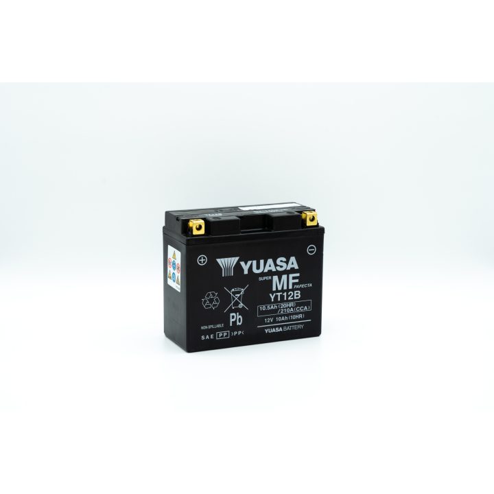 Underhållsfritt Batteri Yt Svart YUASA – bild 2
