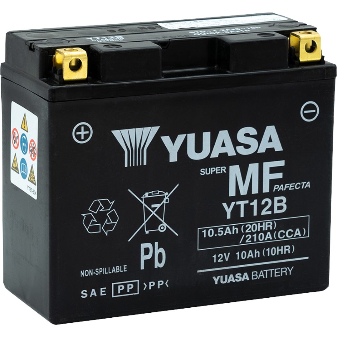 Underhållsfritt Batteri Yt Svart YUASA