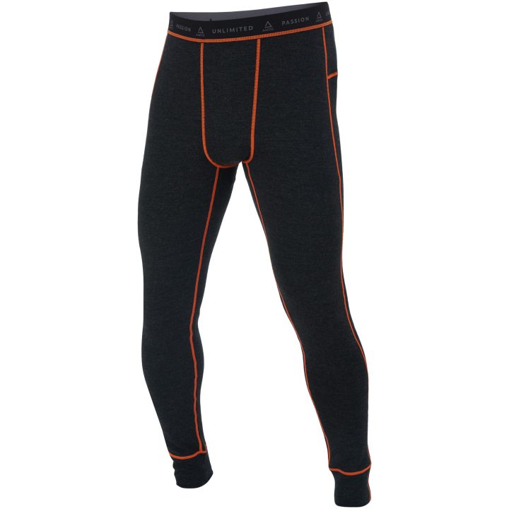 Underställsbyxor 100% Merino Grå Orange AMOQ XS – bild 2
