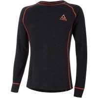 Underställströja 100% Merino Grå Orange AMOQ