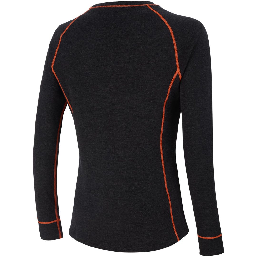 Underställströja 100% Merino Grå Orange AMOQ XS – bild 2