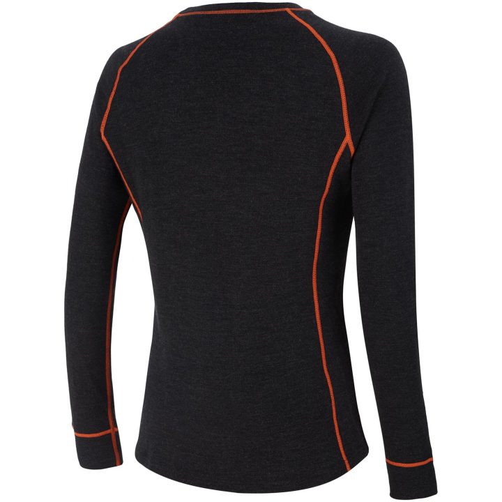 Underställströja 100% Merino Grå Orange AMOQ XS – bild 2