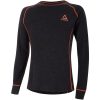 Underställströja 100% Merino Grå Orange AMOQ XS – miniatyr 1