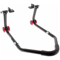 Universal Dismountable Rear Stand Lift Black with 'L' Rubber Adapters BIHR