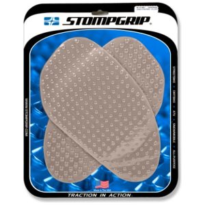 Universal Large Street Bike Tank Grips - Volcano : Clear Stompgrip