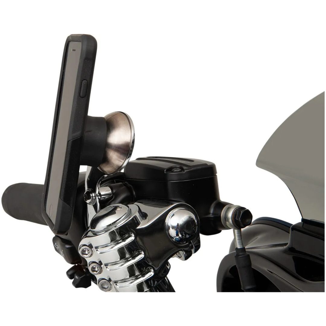 Universal Mobil/GPS-Hållare PERCH-montering Harley Davidson 96-16 KLOCK WERKS Chrome – bild 6