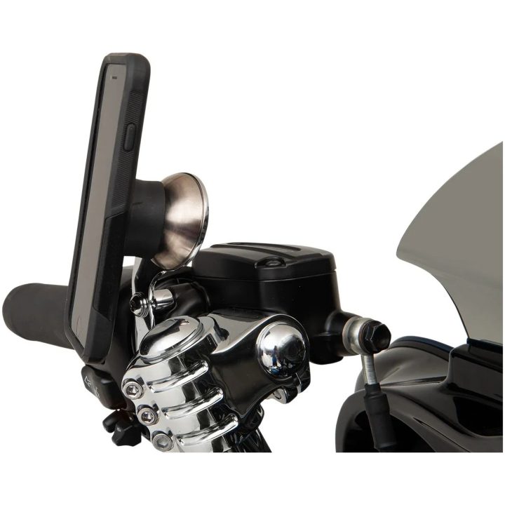 Universal Mobil/GPS-Hållare PERCH-montering Harley Davidson 96-16 KLOCK WERKS Chrome – bild 6