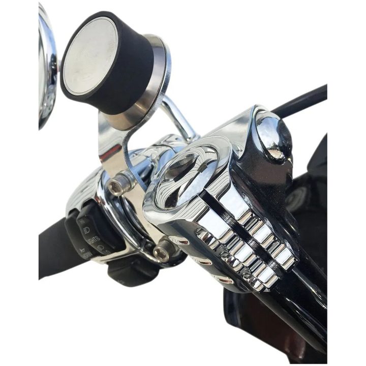 Universal Mobil/GPS-Hållare PERCH-montering Harley Davidson 96-16 KLOCK WERKS Chrome – bild 5