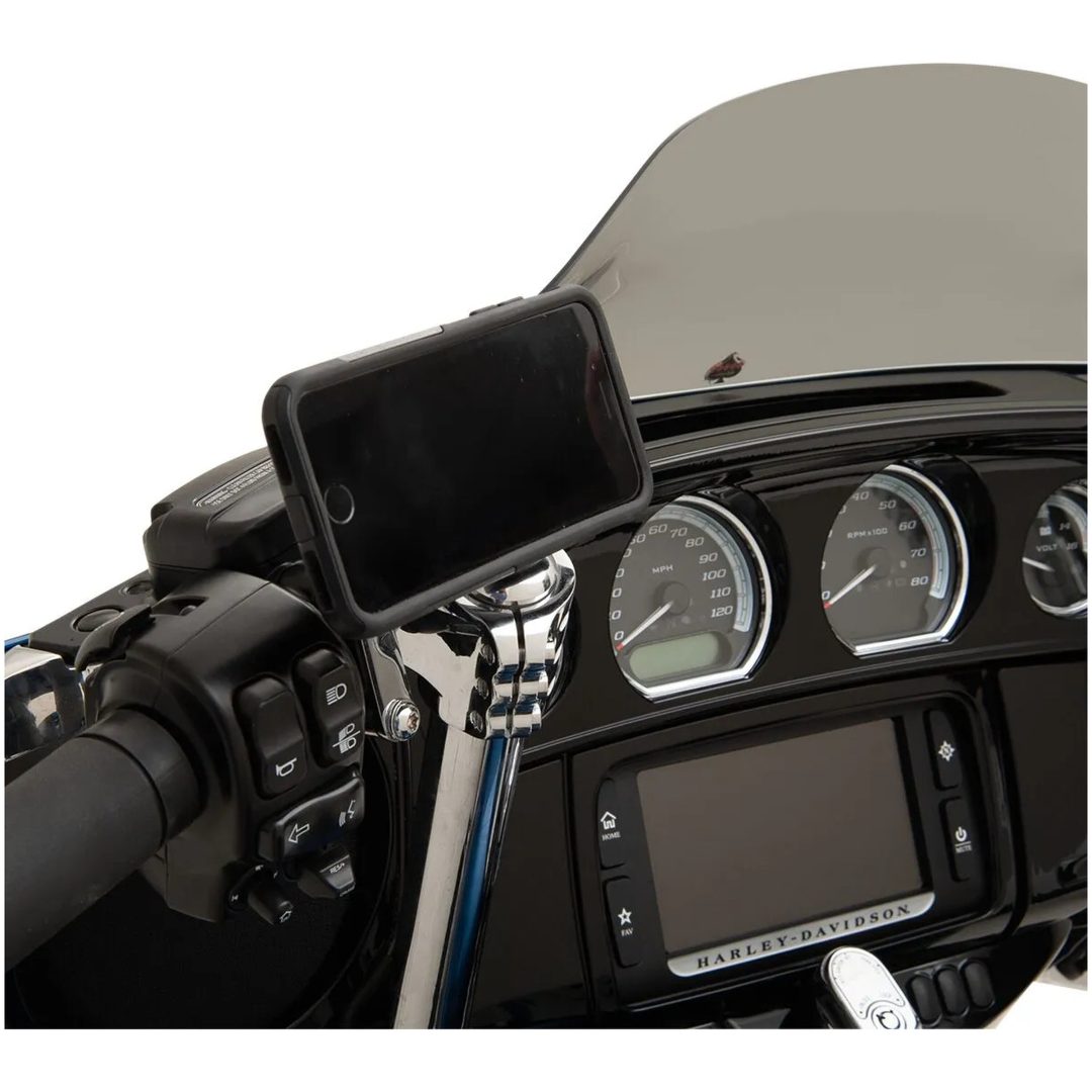 Universal Mobil/GPS-Hållare PERCH-montering Harley Davidson 96-16 KLOCK WERKS Chrome – bild 4