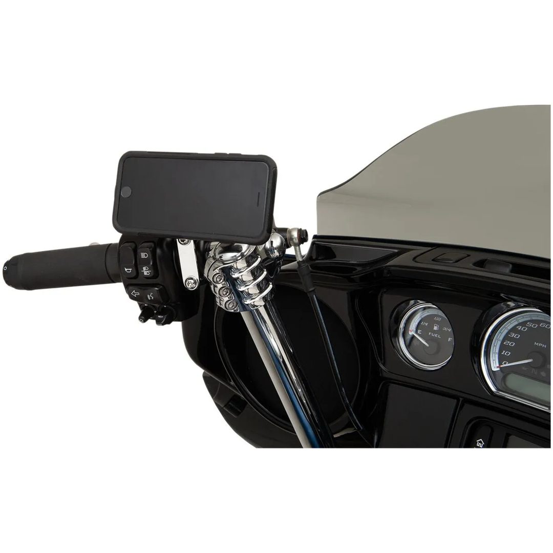 Universal Mobil/GPS-Hållare PERCH-montering Harley Davidson 96-16 KLOCK WERKS Chrome – bild 3