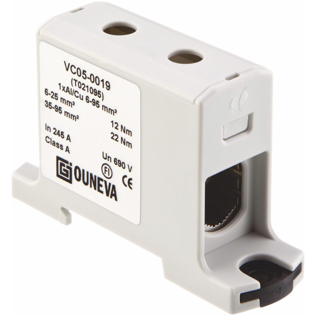 Universalplint, AL/CU, OTL, 6-95 mm², Grå MALMBERGS