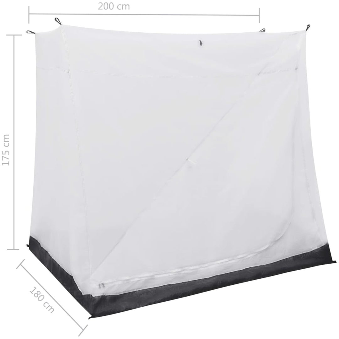 Universellt innertält grå vidaXL 200 x 180 x 175 cm – bild 6