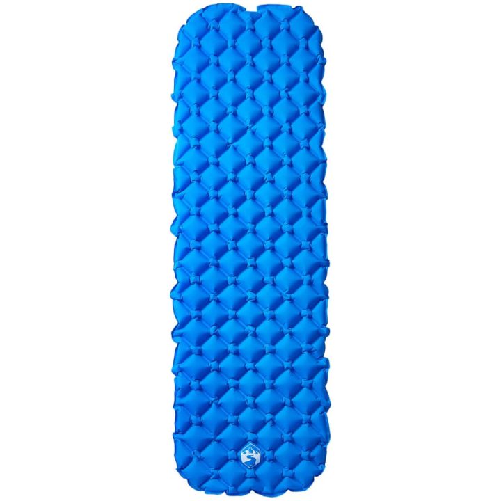 Uppblåsbar campingmadrass 1 person blå 190x58x6 cm vidaXL – bild 2