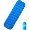 Uppblåsbar campingmadrass 1 person blå 190x58x6 cm vidaXL – miniatyr 1