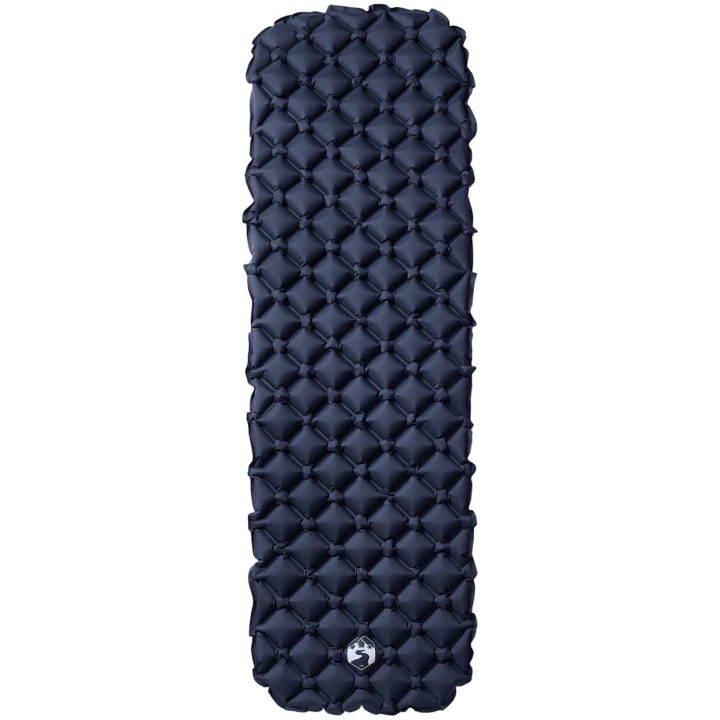 Uppblåsbar campingmadrass 1 person grå 190x58x6 cm vidaXL – bild 2