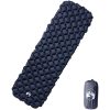 Uppblåsbar campingmadrass 1 person grå 190x58x6 cm vidaXL – miniatyr 1