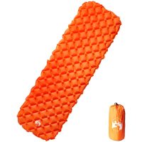 Uppblåsbar campingmadrass 1 person orange 190x58x6 cm vidaXL