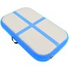 Uppblåsbar gymnastikmatta med pump PVC blå vidaXL 60 x 100 x 20 cm – miniatyr 2