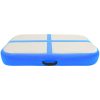 Uppblåsbar gymnastikmatta med pump PVC blå vidaXL 60 x 100 x 20 cm – miniatyr 3