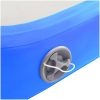 Uppblåsbar gymnastikmatta med pump PVC blå vidaXL 60 x 100 x 20 cm – miniatyr 7