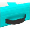 Uppblåsbar gymnastikmatta med pump PVC grön vidaXL 60 x 100 x 20 cm – miniatyr 5