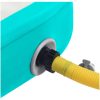 Uppblåsbar gymnastikmatta med pump PVC grön vidaXL 60 x 100 x 20 cm – miniatyr 8