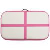 Uppblåsbar gymnastikmatta med pump PVC rosa vidaXL 60 x 100 x 10 cm – miniatyr 4