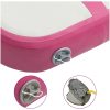 Uppblåsbar gymnastikmatta med pump PVC rosa vidaXL 60 x 100 x 10 cm – miniatyr 6