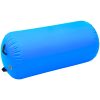 Uppblåsbar gymnastikrulle med pump PVC blå vidaXL 120 x 90 cm – miniatyr 2