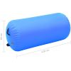Uppblåsbar gymnastikrulle med pump PVC blå vidaXL 120 x 90 cm – miniatyr 11