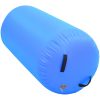 Uppblåsbar gymnastikrulle med pump PVC blå vidaXL 120 x 90 cm – miniatyr 4