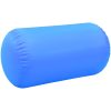 Uppblåsbar gymnastikrulle med pump PVC blå vidaXL 120 x 90 cm – miniatyr 5
