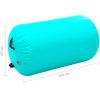 Uppblåsbar gymnastikrulle med pump PVC grön vidaXL 100 x 60 cm – miniatyr 11