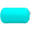 Uppblåsbar gymnastikrulle med pump PVC grön vidaXL 100 x 60 cm – miniatyr 3