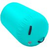 Uppblåsbar gymnastikrulle med pump PVC grön vidaXL 100 x 60 cm – miniatyr 4