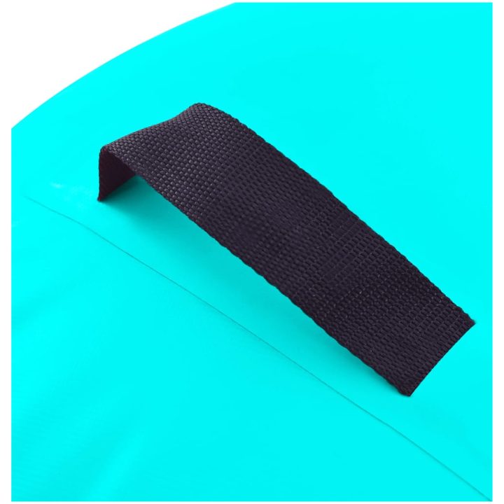 Uppblåsbar gymnastikrulle med pump PVC grön vidaXL 100 x 60 cm – bild 6