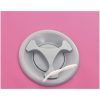 Uppblåsbar gymnastikrulle med pump PVC rosa vidaXL 120 x 90 cm – miniatyr 7