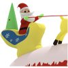 Uppblåsbar juldekoration tomte och ren LED vidaXL 145 cm – miniatyr 5