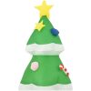 Uppblåsbar julgran LED inomhus/utomhus 240 cm vidaXL – miniatyr 5