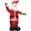 Uppblåsbar jultomte med LED IP44 3 m vidaXL 300 cm – miniatyr 3