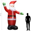 Uppblåsbar jultomte med LED IP44 3 m vidaXL 300 cm – miniatyr 8