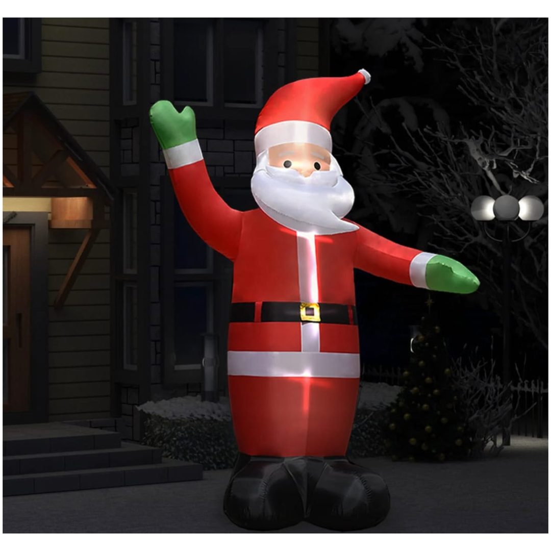 Uppblåsbar jultomte med LED IP44 3 m vidaXL 300 cm