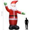 Uppblåsbar jultomte med LED IP44 4,5 m vidaXL 450 cm – miniatyr 9