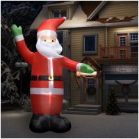 Uppblåsbar jultomte med LED IP44 4,5 m vidaXL