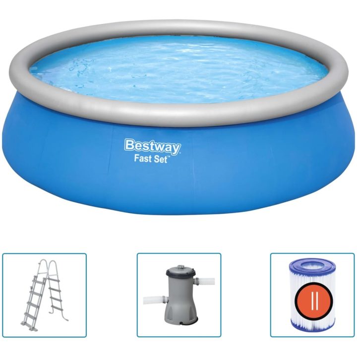 Uppblåsbar pool Fast Set rund 457x122 cm Bestway – bild 2